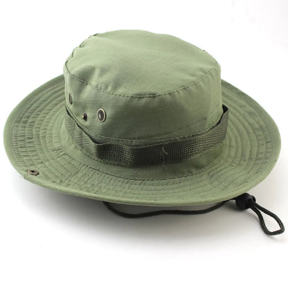 Camouflage Tactical Cap Outdoor Casual Men's Panama Bucket Hat