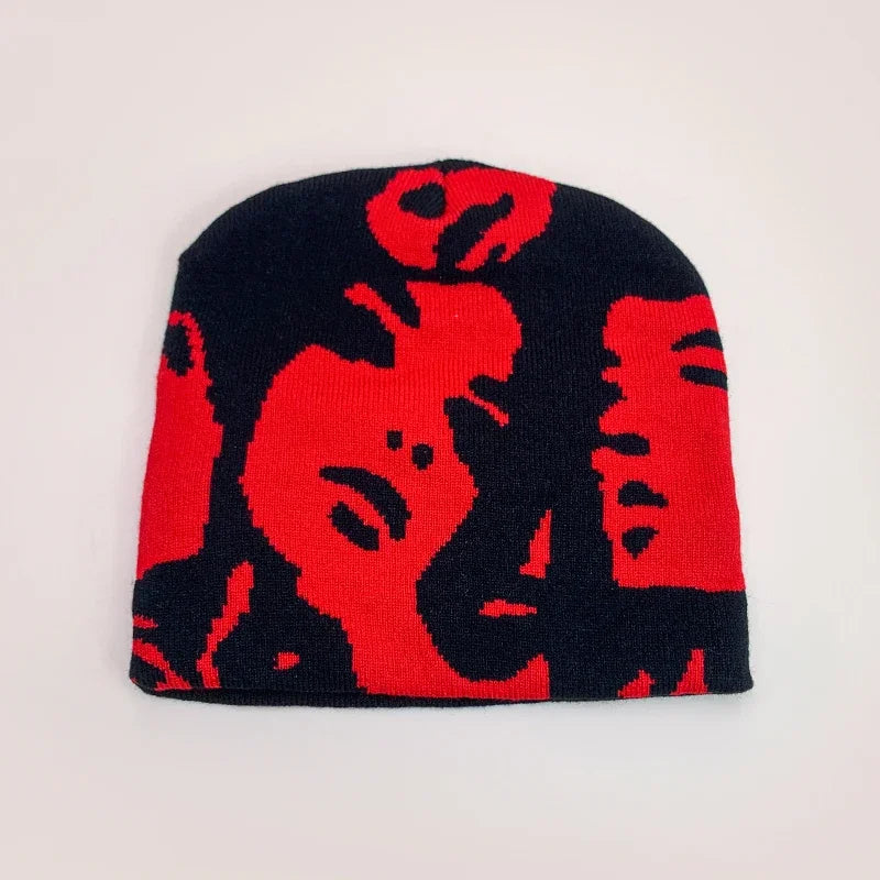 European Style Niche Face Wool Knitted Hats Autumn And Winter