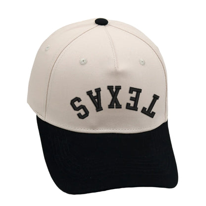 Texas Trucker Hat Upside Down 3D Embroidery Two Tone Baseball Cap