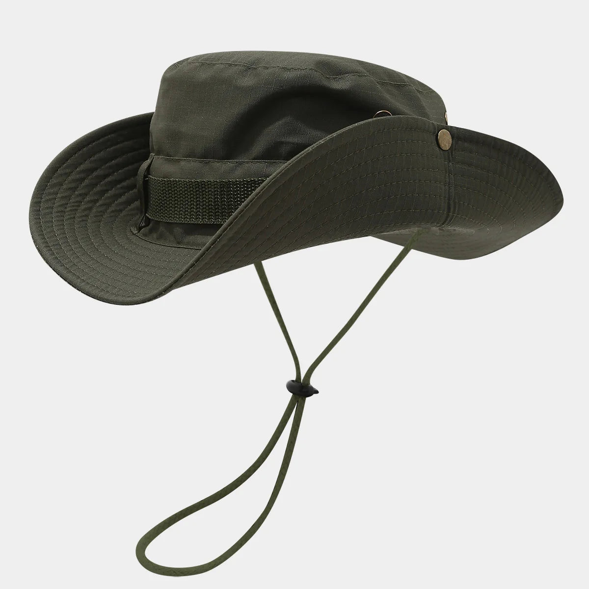 Drawstring Wide Brim Fisherman Hat Men's and Women's Summer