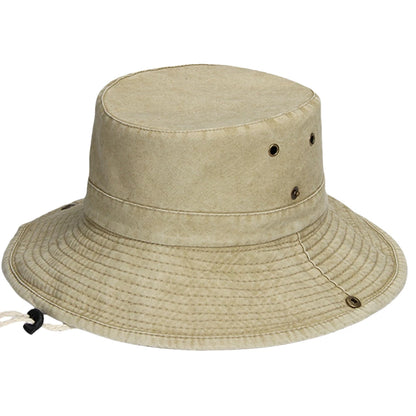 Dad Summer Outdoor Fishing Sun Cap Women Beach Wide Bucket Hat Male Camping