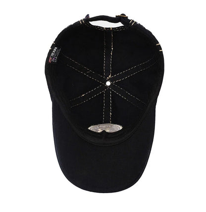 Retro Hat Baseball Cap Embroidery Letter Baseball Cap Fashion Couple Shade Sunscreen Versatile