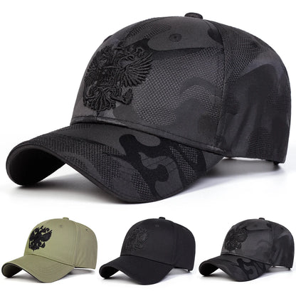 Unisex Double-headed Eagle Embroidery Baseball Caps Spring Autumn