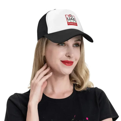 UAE Road Vehicle Print Mesh Baseball Cap Summer
