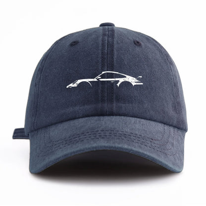 1pc 911 Print Washed Baseball Cap for Adults