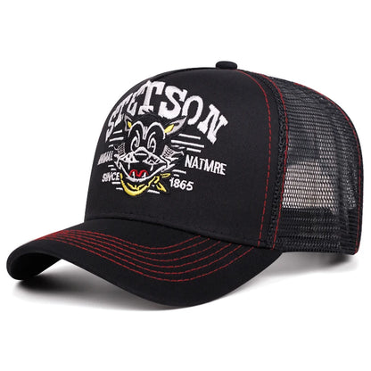 Baseball Hat Stetson Cartoon Cat Truck Hat Street Hip Hop Hat