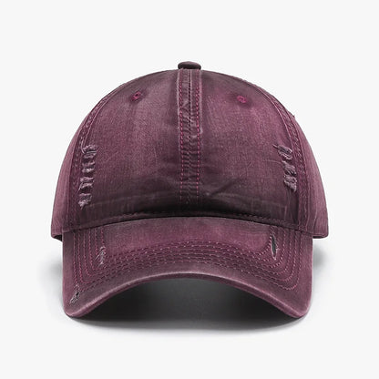 New Style Plain Washed Soft-Top Men's Large Head