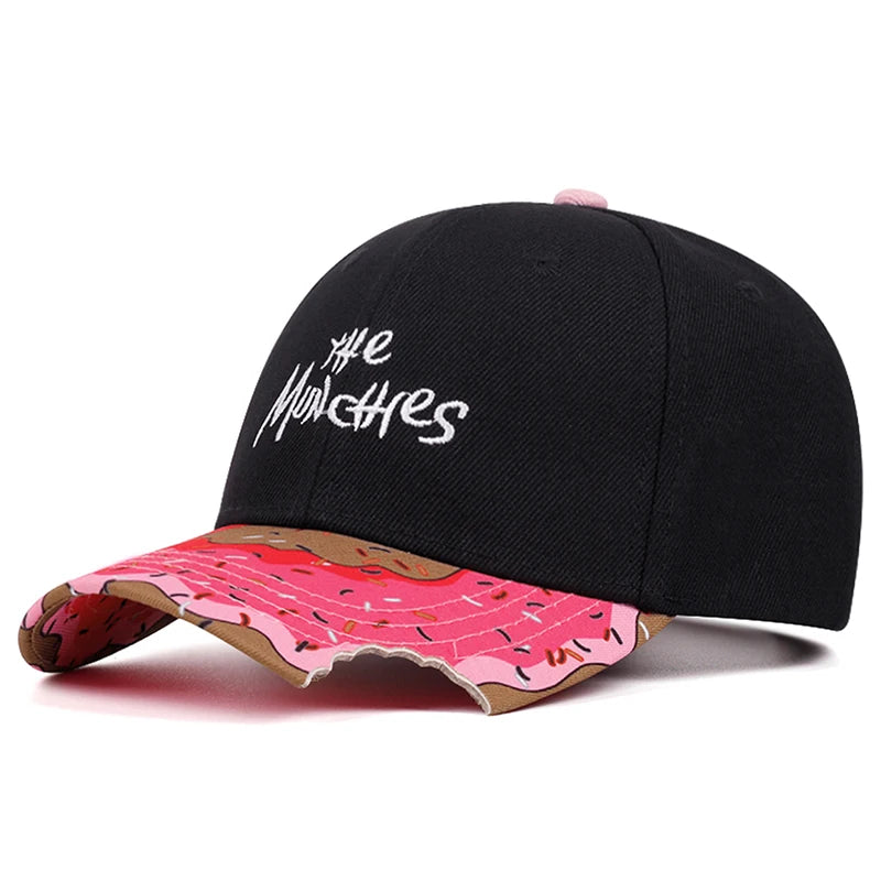 Creative Baseball Hat The Small Letter Donut Embroidery Daily Leisure