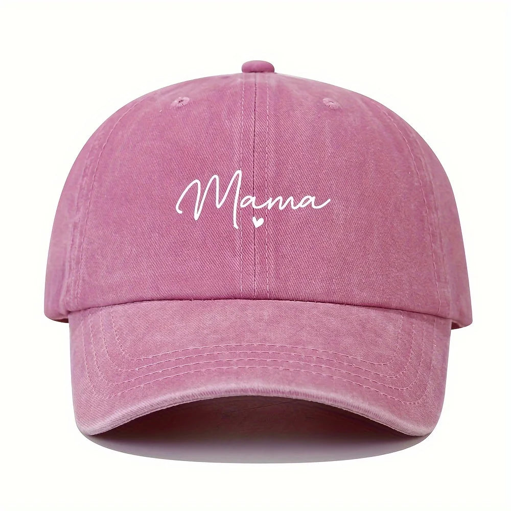 Mom Loves Patterned Printed Baseball Caps, Retro and Fashionable Women's