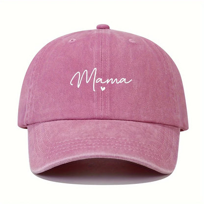 Mom Loves Patterned Printed Baseball Caps, Retro and Fashionable Women's
