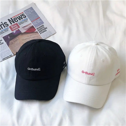 Korean New Fashion Letter Embroidery Baseball Cap