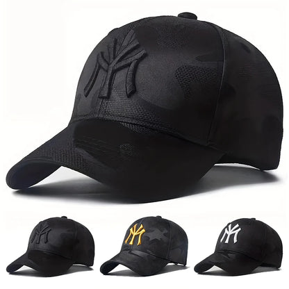 Unisex Letter Embroidery Camouflage Baseball Caps Spring and Autumn
