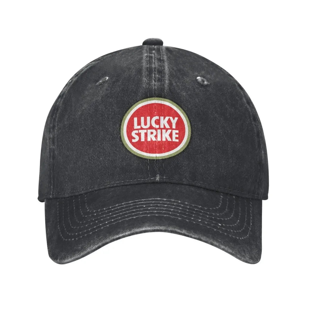 Lucky Strike Letters Troye Sivan Music Sport Retro Cowboy Washed Baseball Caps