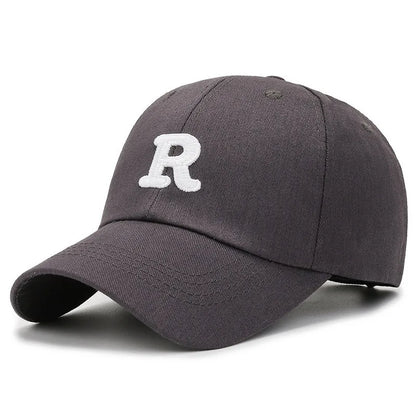 Letter Print Summer Slimming and Face Small Big Head Circumference Duckbill Cap Versatile Soft Top Baseball Hat