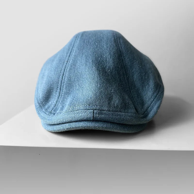 Cotton Big Size Men Summer Beret Women Retro Flat Cap
