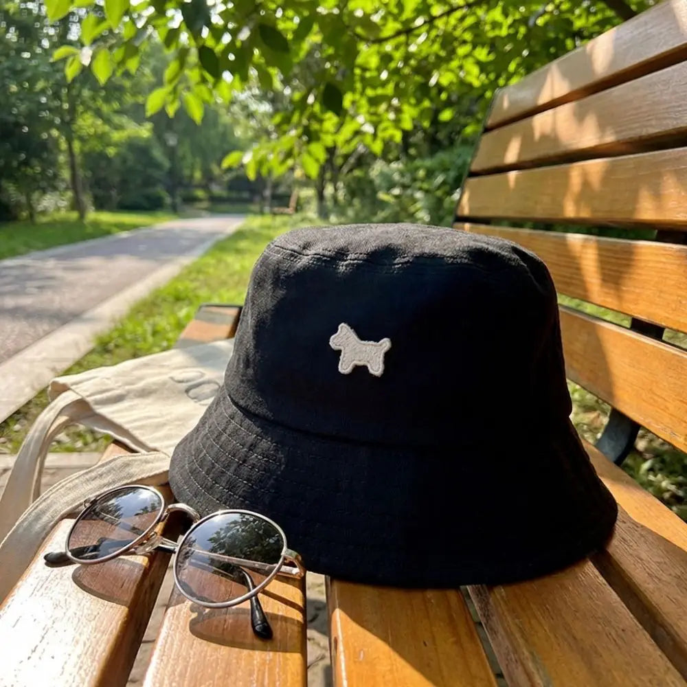 Cute Pony Fisherman Hat Sun Protection Large Brim Sunshade Hat