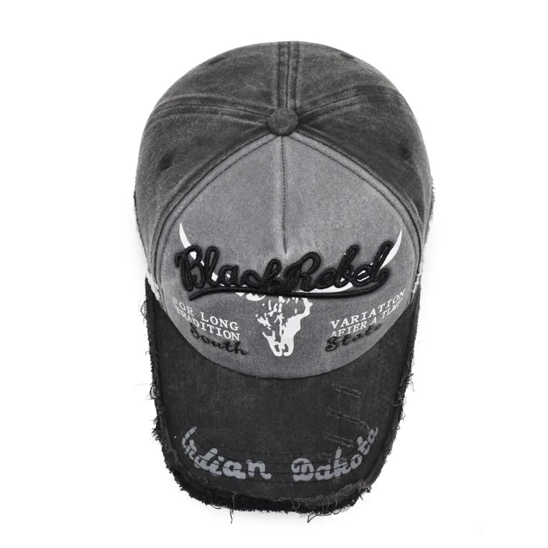 Washed Retro Baseball Cap, Made Old And Adjustable Sun Hat