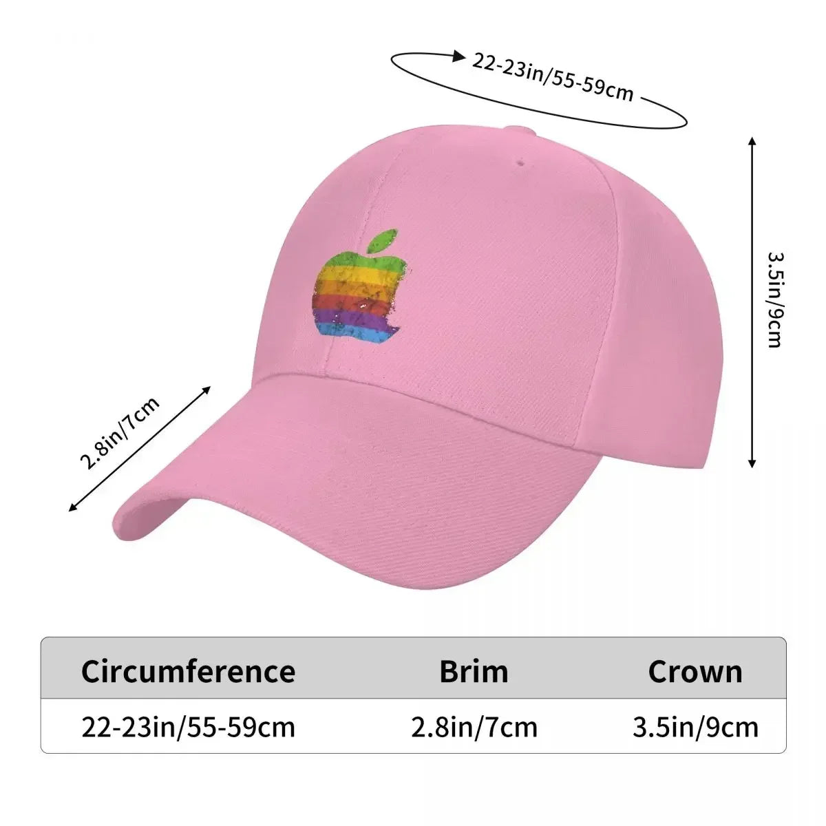 Apple Retro Logo Classic Baseball Caps Snapback Fashion Baseball Hats