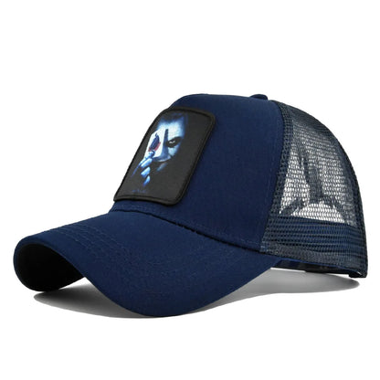 Snapback Caps Summer Breathable Baseball Cap Patch Embroidery Bones Unisex Hip Hop Hats
