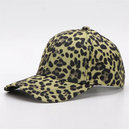 Unisex European American Fashion Leopard Print Baseball Cap