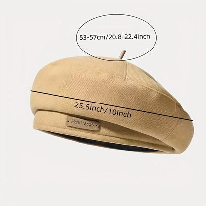 Maillard Style French Beret Hats For Women Beige Beret Hat