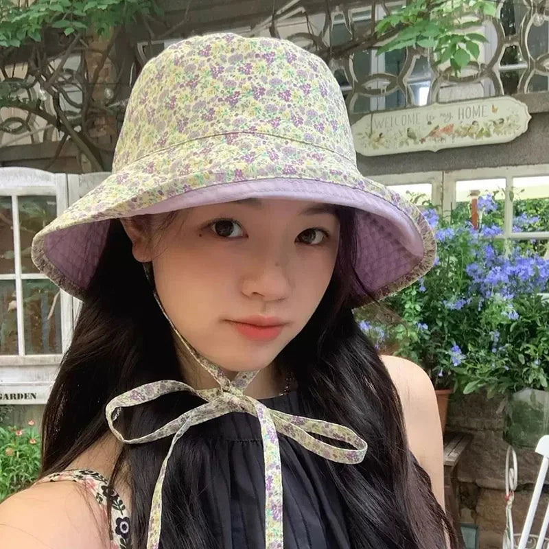 Summer Panama Bucket Hat Outdoor Travel Sunscreen Female Sun Hats