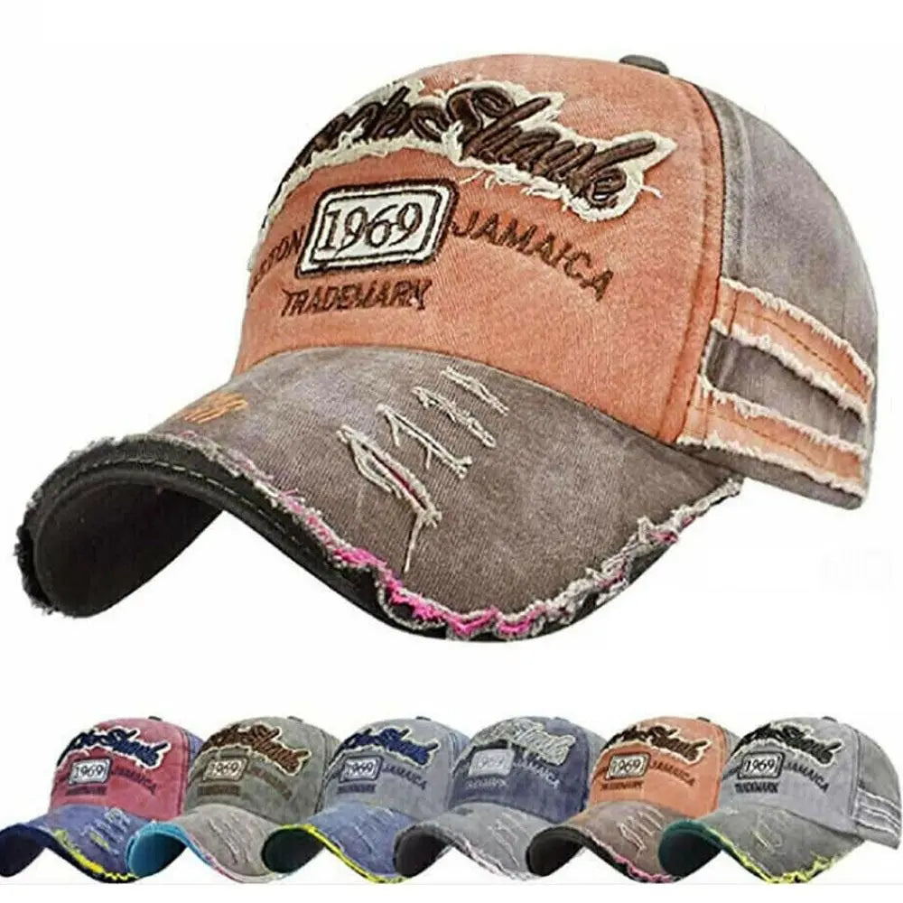 Sunscreen Hats Distressed Faded Cap Embroidery Baseball Caps