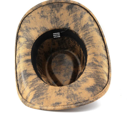 Vintage Style Unisex Cowboy Hats Bull Head Wide Brim