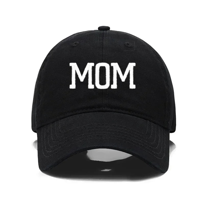 DAD MOM Embroidery Pure Cotton Baseball Cap Fashion Sport Golf Caps Sun Hat
