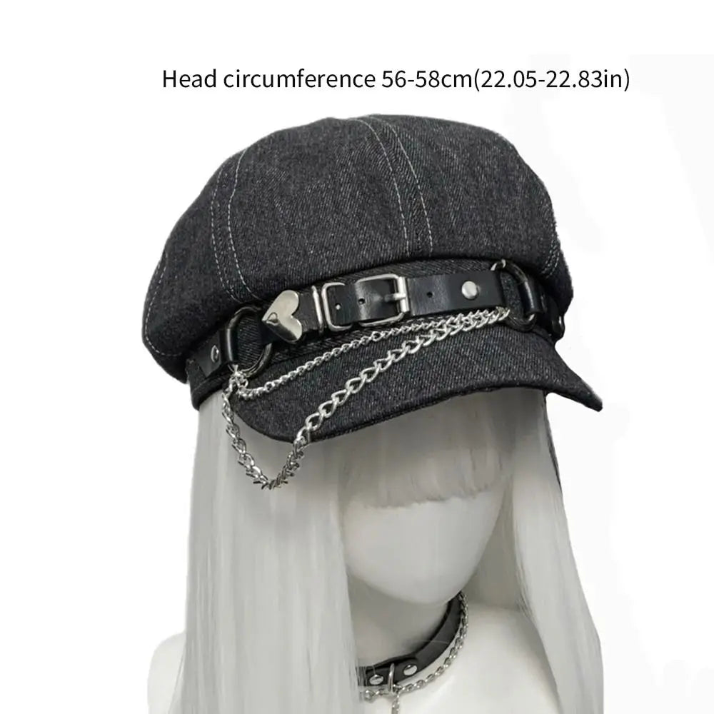 Octagonal Harajuku Beret Hat Casual Wear
