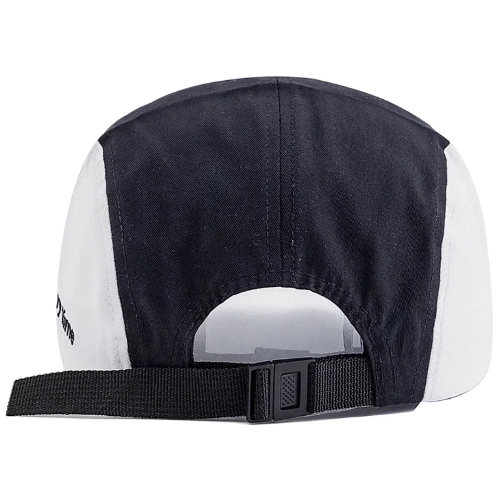 Unisex Camp Cap Fashion Happy Time Embroidery Summer Baseball Cap For Men Women