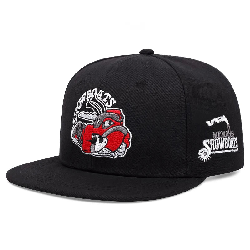 Flat brimmed Hat Show Boats Snail Street Pop Hip Hop Hat x