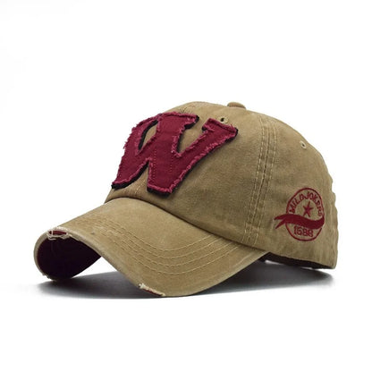 W Letter Baseball Cap Fashion Outdoor Sun Visors