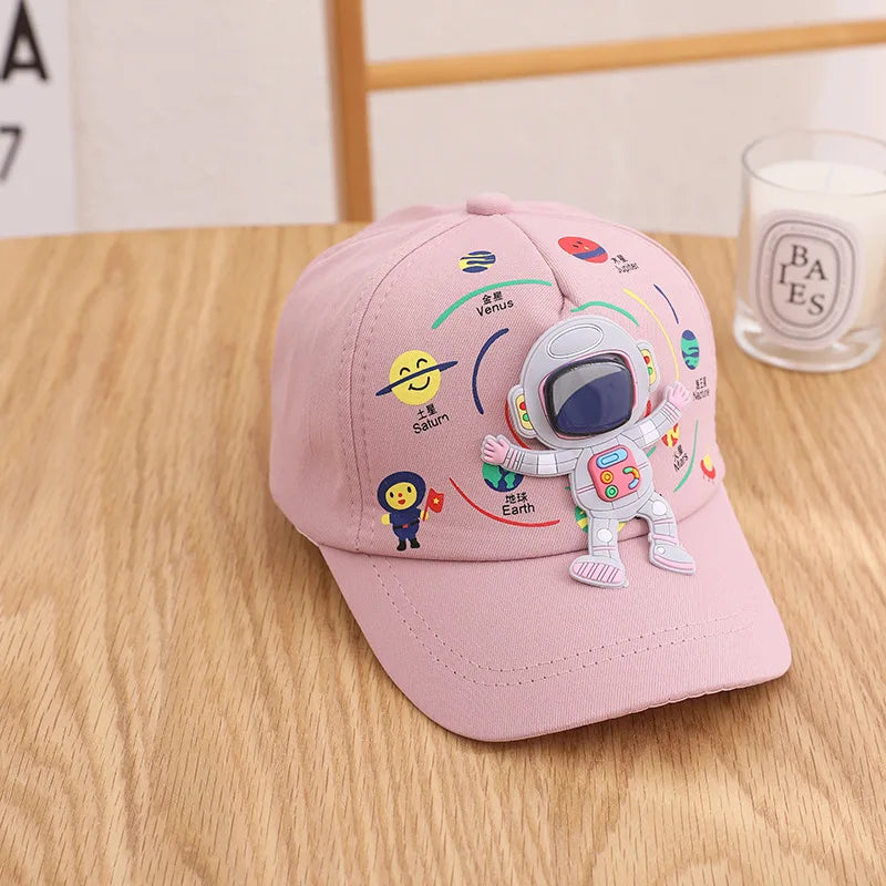 Four Seasons Cotton Cartoon Astronauts Casquette Baseball Cap
