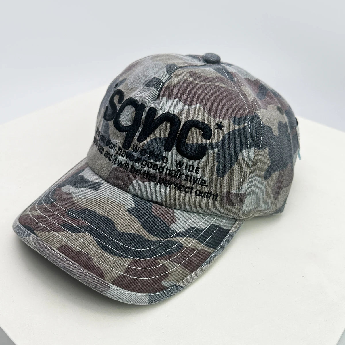 Unisex American Style Cao Letter Embroidery Baseball Hats