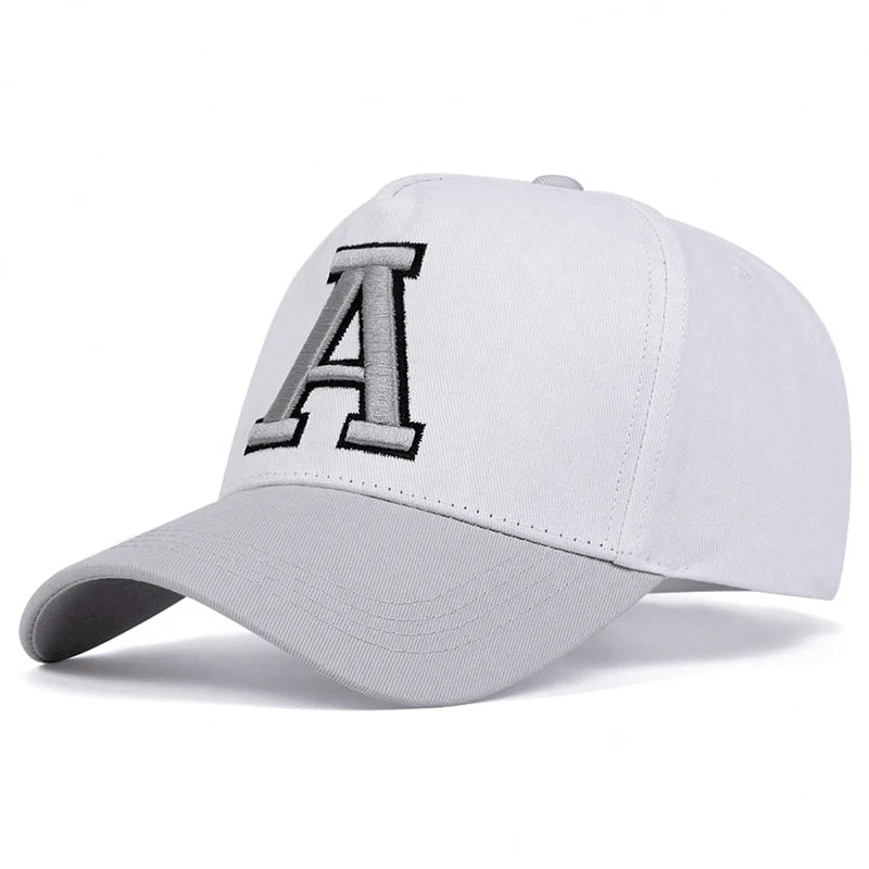 Unisex Stereoscopic A Letter Embroidery Baseball Caps Spring and Autumn