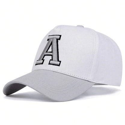 Unisex Stereoscopic A Letter Embroidery Baseball Caps Spring and Autumn