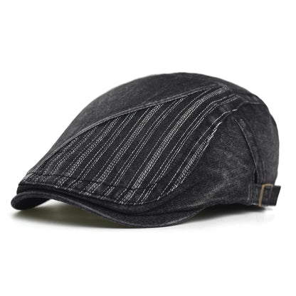 Four Seasons Washed Denim Newsboy Cap