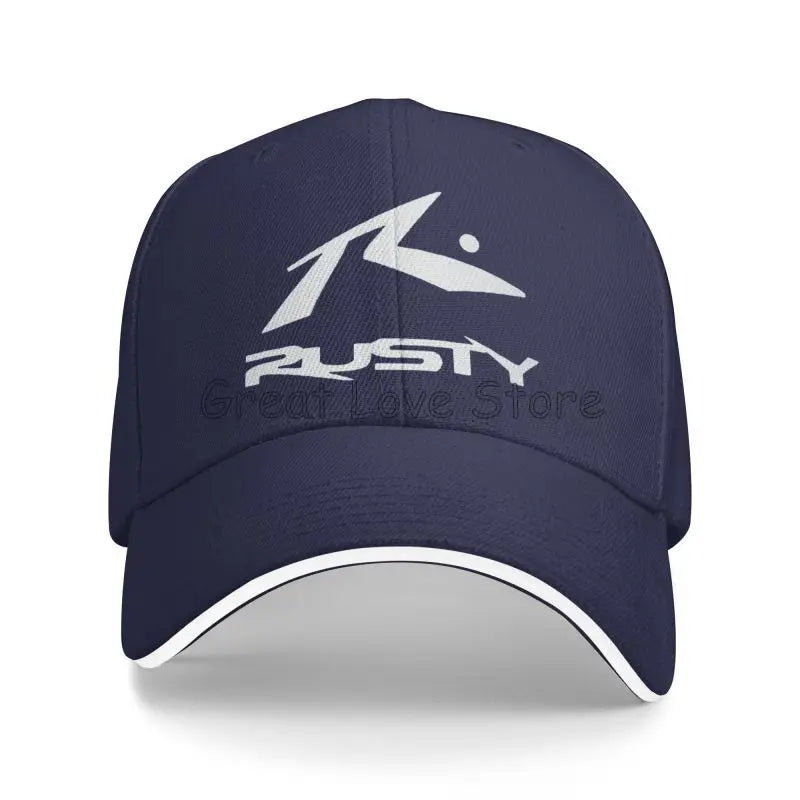 Rusty Surfboards Unisex Daily Casual Sandwich Hat Summer Sports Sun Protector Bucket Hats Snapback Cap