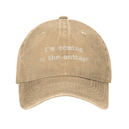 Heated Rivalry Washed Baseball Cap I'm Coming To The Cottage Summer
