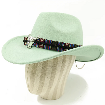 White Cowboy Hat New Jazz Top Cowboy Head Accessories Cowboy Hat