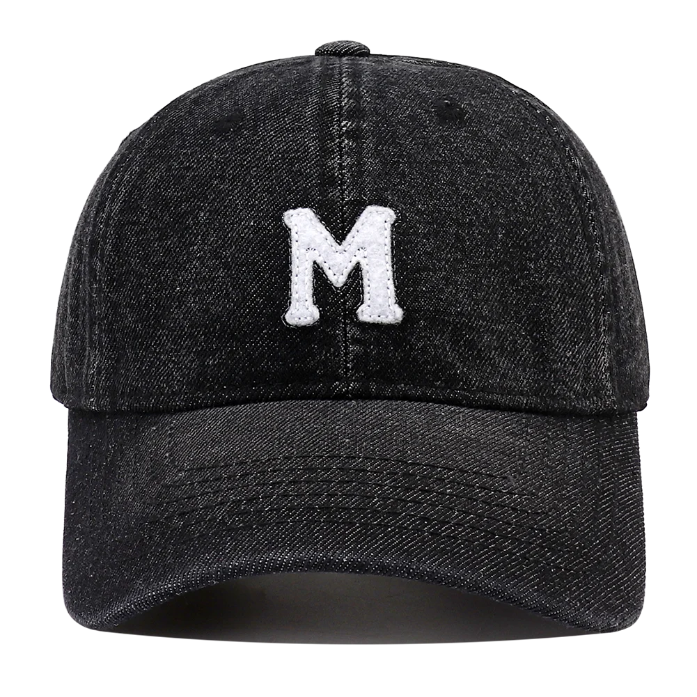 High Quality Korean Style Washed Denim Baseball Cap