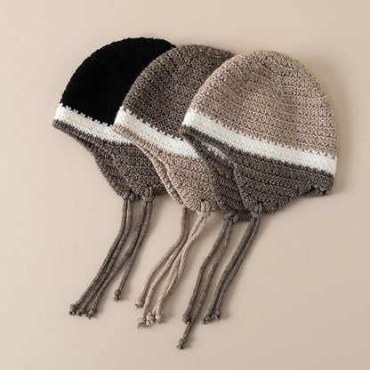 Autumn Winter Kids Knitted Earmuff Beanie Baby Outdoor