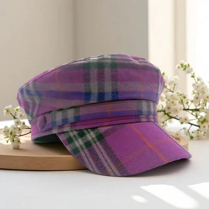 New Sweet Violet Polyester-Cotton Captain Hat