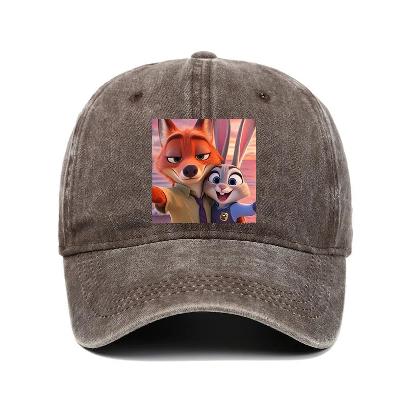 Cartoon Zootopia Three-toedSloth Baseball Cap