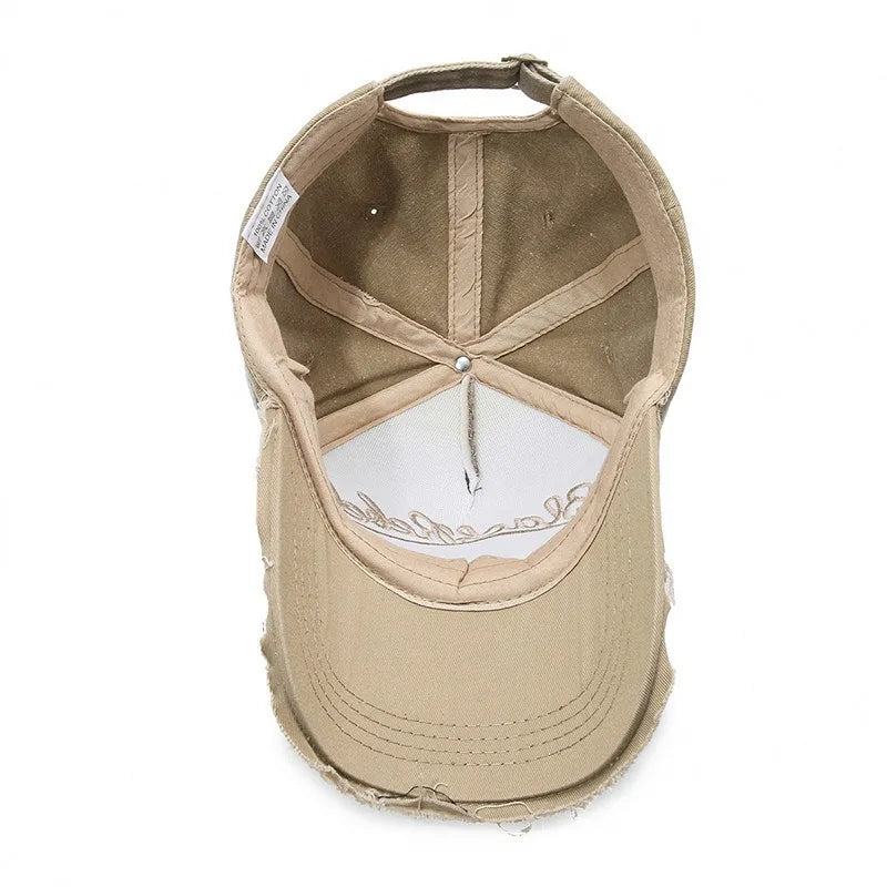 New Cool Fashion Men Washed Cotton Baseball Cap