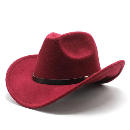 New Unisex Vintage Western Cowboy Cowgirl Felt Hat