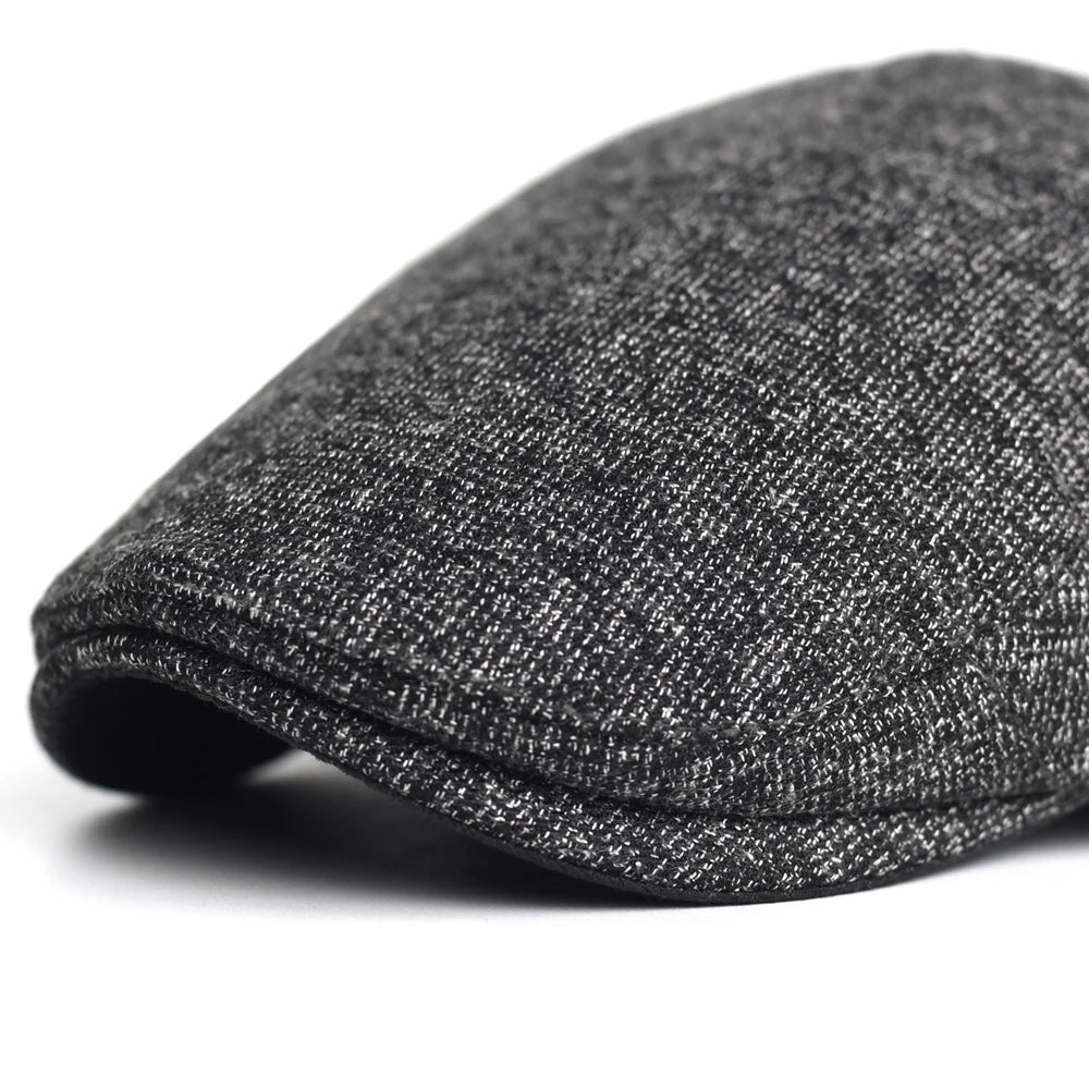 Autumn Winter Thick Warm Newsboy Caps Men Women Soft Beret Hat