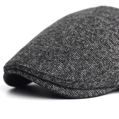 Autumn Winter Thick Warm Newsboy Caps Men Women Soft Beret Hat