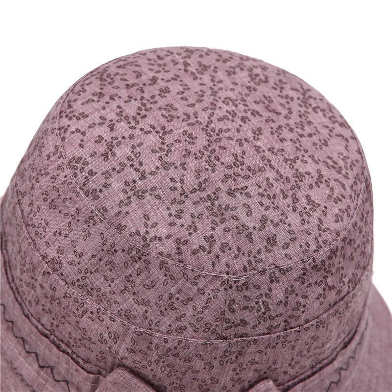 Elderly Grandma Bucket Hat Sun-Shade Fisherman Hat Old Lady Hat